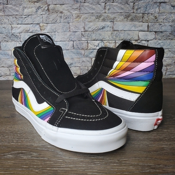 New Vans Sk8-Hi Reissue Refract Blk/Tr Wht - Picture 1 of 9